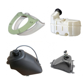 Welded automotive plastic component